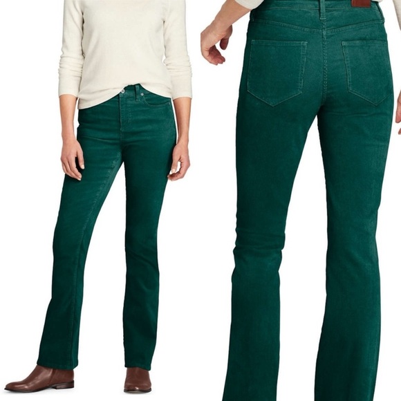 Lands’ End Mid-Rise Bootcut Corduroy Pants Plus Size 16W - Picture 1 of 13